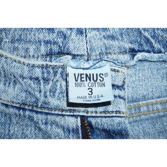Vintage Venus USA High Waisted Acid Wash Jeans  Size 3 Crisscross Lace-Up Sides - Picture 4 of 6